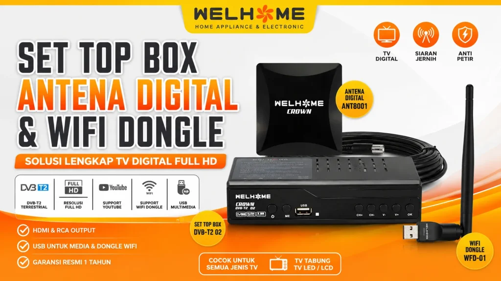 Nonton Lebih Seru dan Jernih Pakai Set Top Box, Antena dan WiFi Dongle