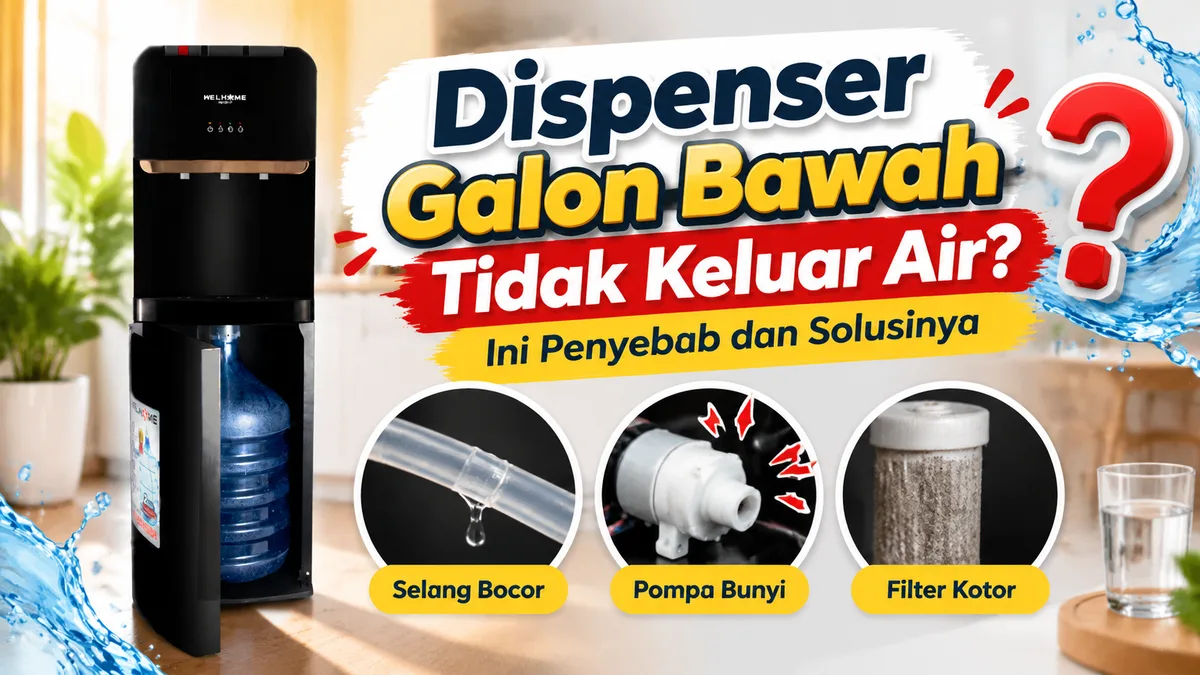 Dispenser Galon Bawah Tidak Keluar Air Penyebab dan Solusinya